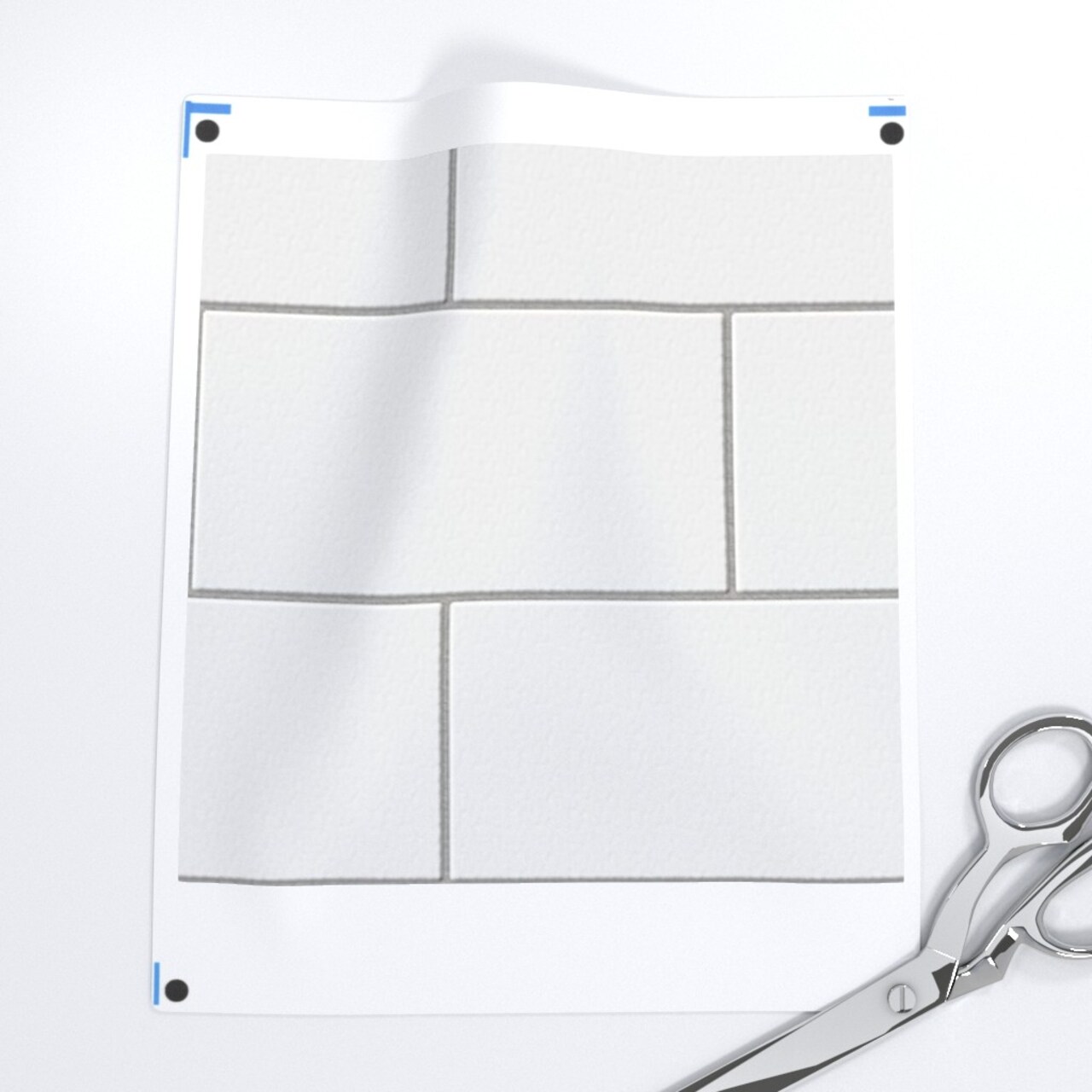 Tile White Brick Retro Custom Removable Wallpaper by Spoonflower Peel & Stick Wallpaper 2FT Wide